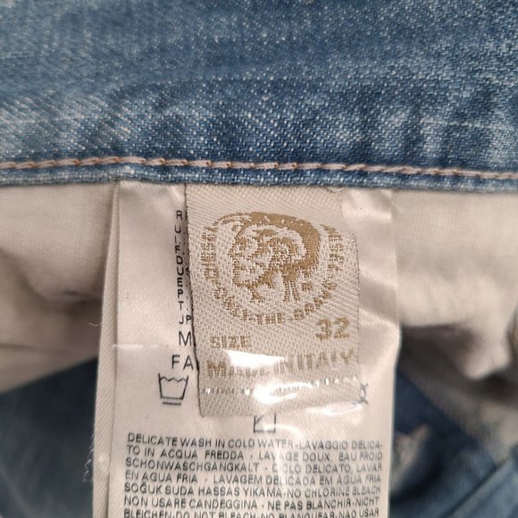 Women's Diesel Myguy Relaxed Boyfriend Distressed Destroyed Jeans Sz W32 L 34 - Picture 8 of 10